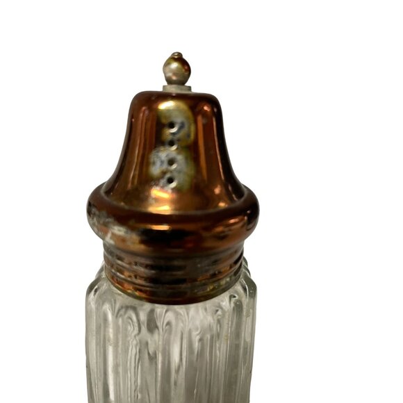 Vintage Leonard Crystal Silver Plate Salt/Pepper Shaker (Set) - Picture 5 of 12